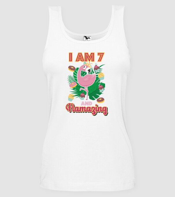 FLAMAZING Birthday 7 Years old model alb pe tricou