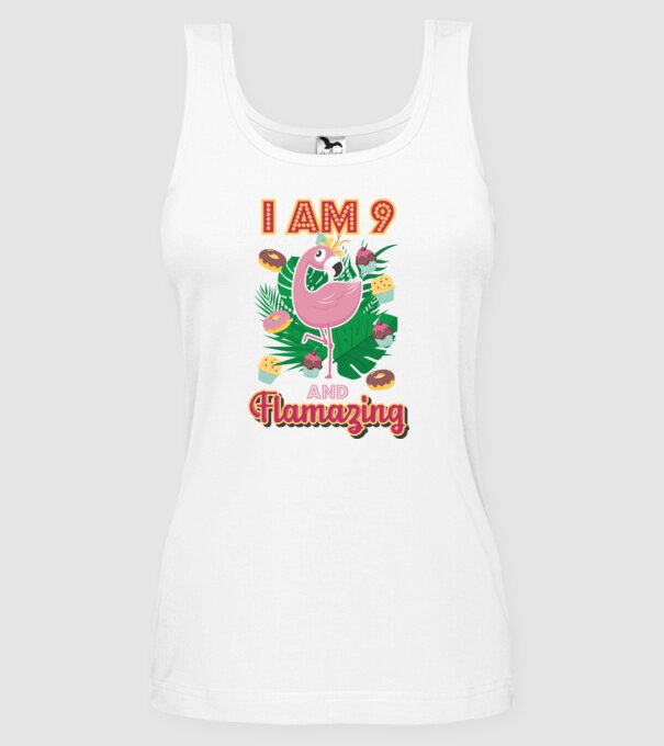 FLAMAZING Birthday 9 Years old model alb pe tricou