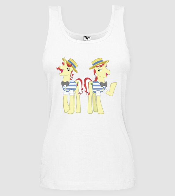 Flim Flam Brothers model alb pe tricou