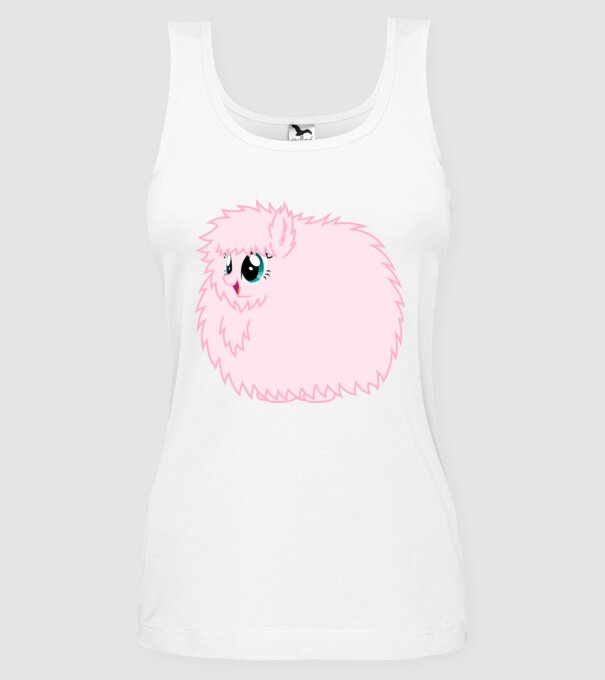 Fluffle Puff model alb pe tricou