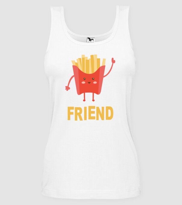 Friends cartofi model alb pe tricou