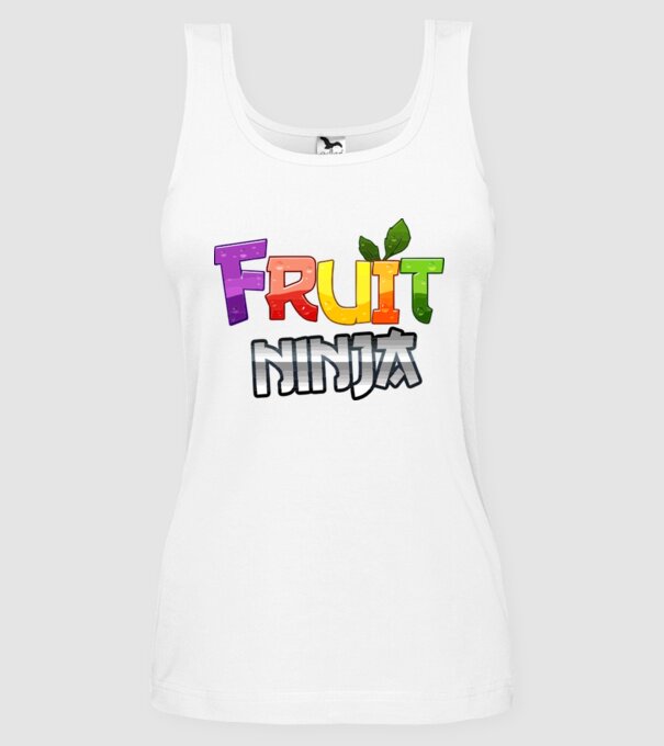 Fruit Ninja model alb pe tricou