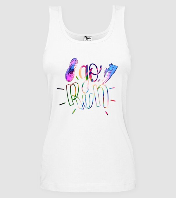Go run holo model alb pe tricou