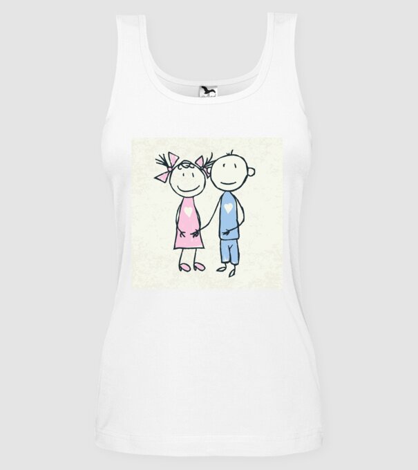 dragoste de copii model alb pe tricou