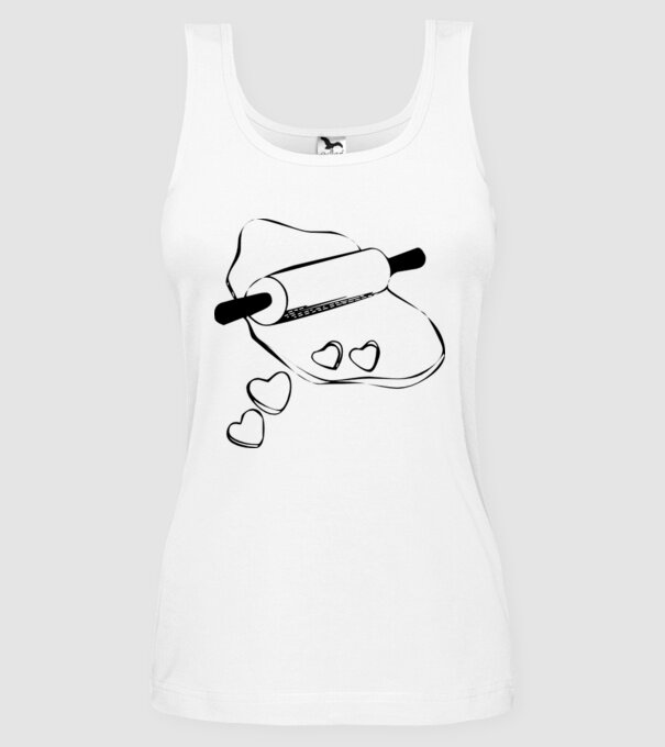 Inimă Frământată model alb pe tricou