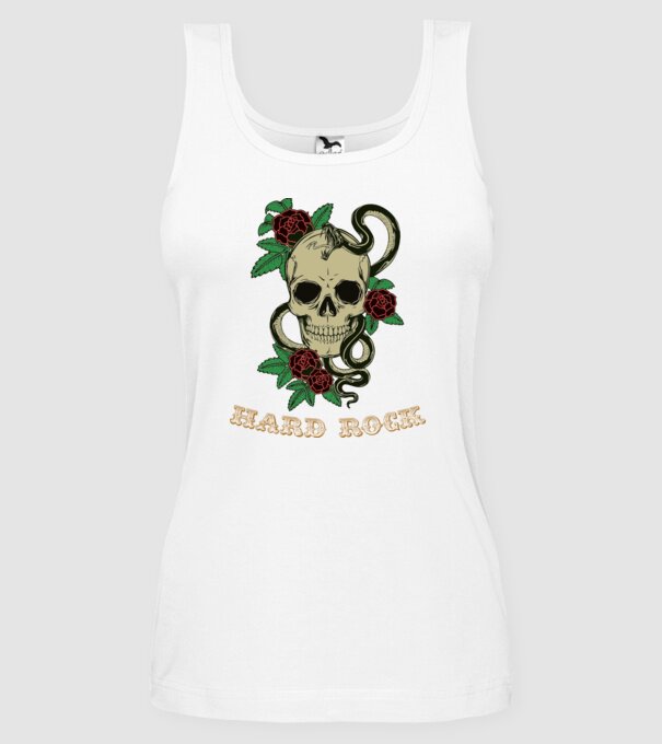 Hard Rock 1 model alb pe tricou