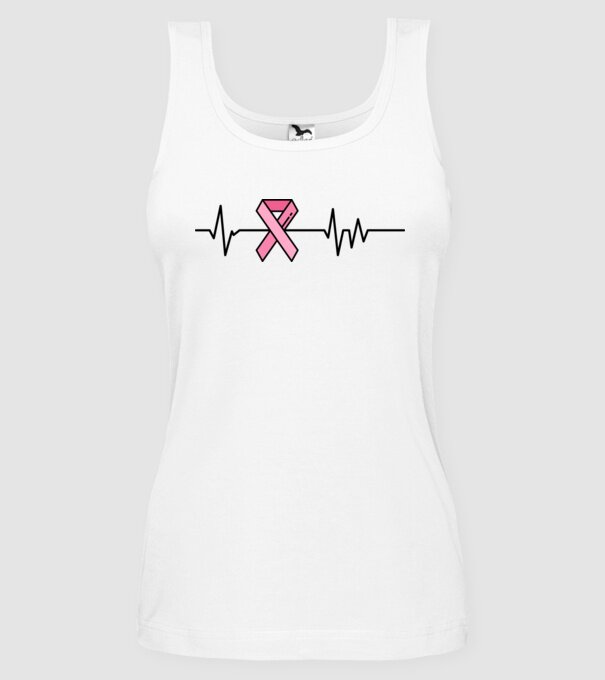 Heartbeat faith model alb pe tricou