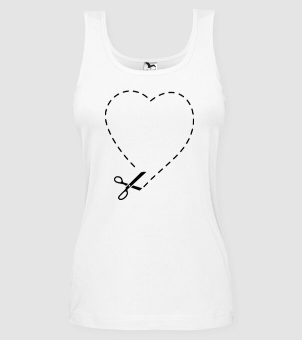 How to cut a Heart model alb pe tricou
