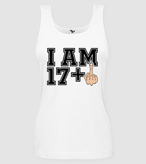 Funny Birthday I am 18 model alb pe tricou