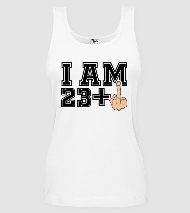Funny Birthday I am 23 model alb pe tricou