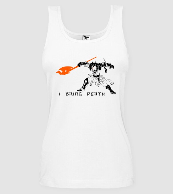 I bring death model alb pe tricou