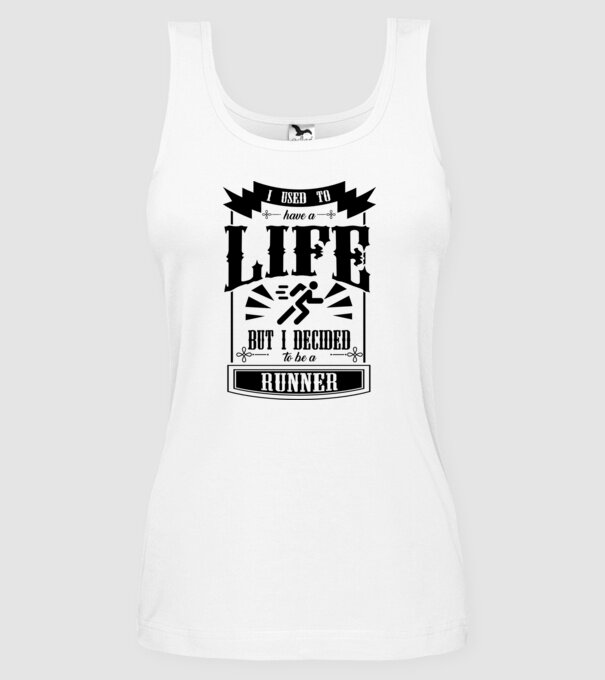 I used to have a life ATLET model alb pe tricou