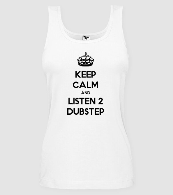 Keep Calm... model alb pe tricou
