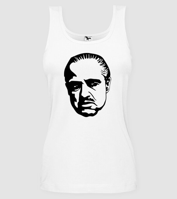 Godfather model alb pe tricou