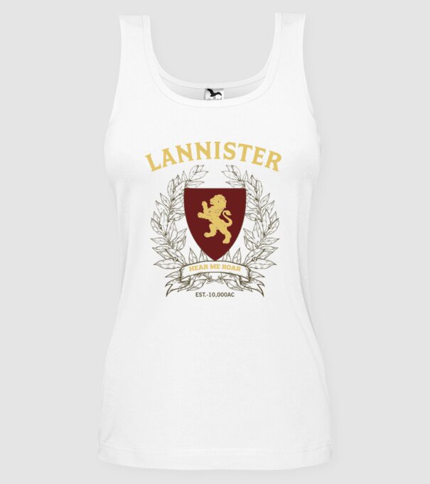 Lannister model alb pe tricou