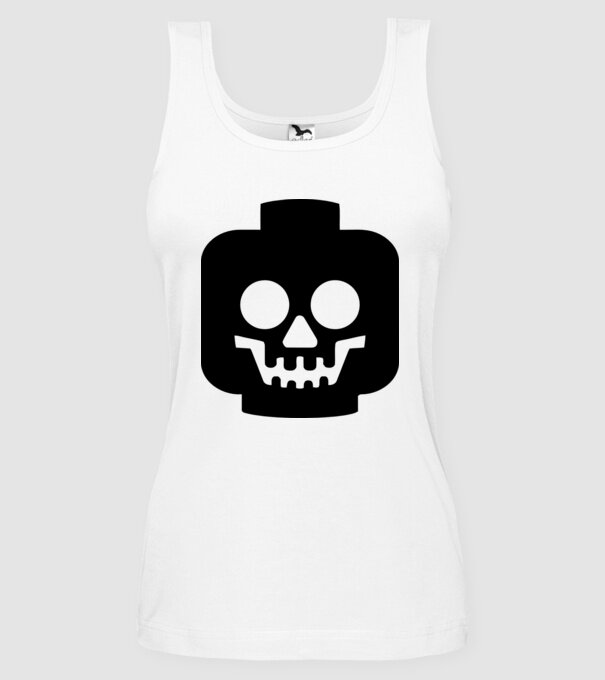 Lego Death Face.eps model alb pe tricou