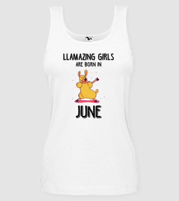 llamazing girls are born in june black model alb pe tricou