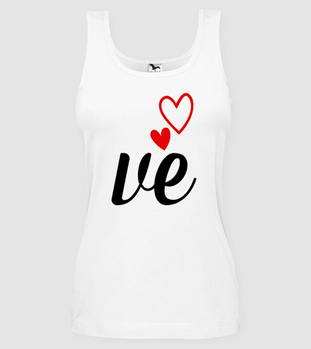 Cuplu LOVE model alb pe tricou