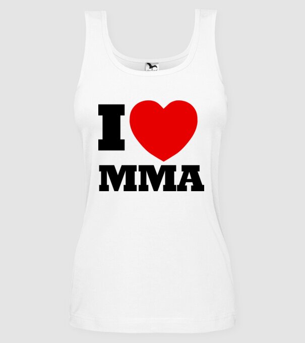 MMA LOVE model alb pe tricou