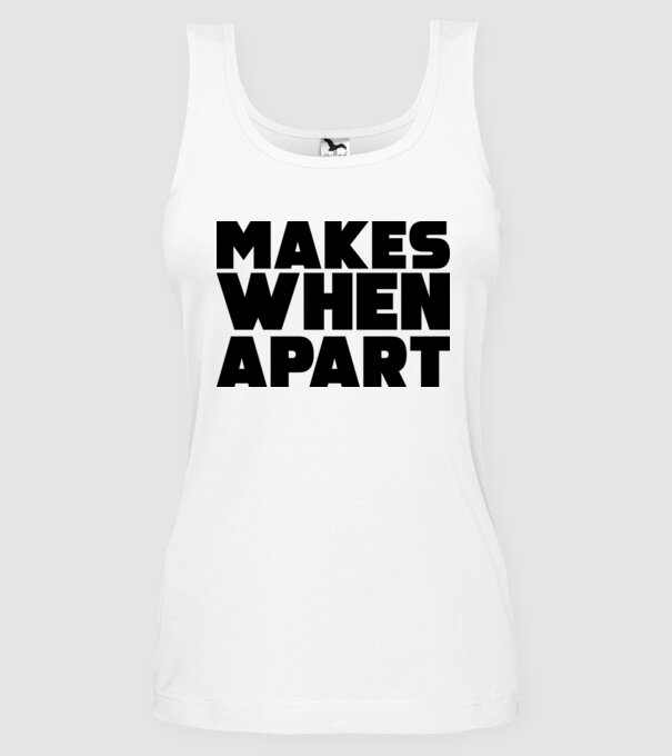 Cuplu Nothing makes sense... model alb pe tricou