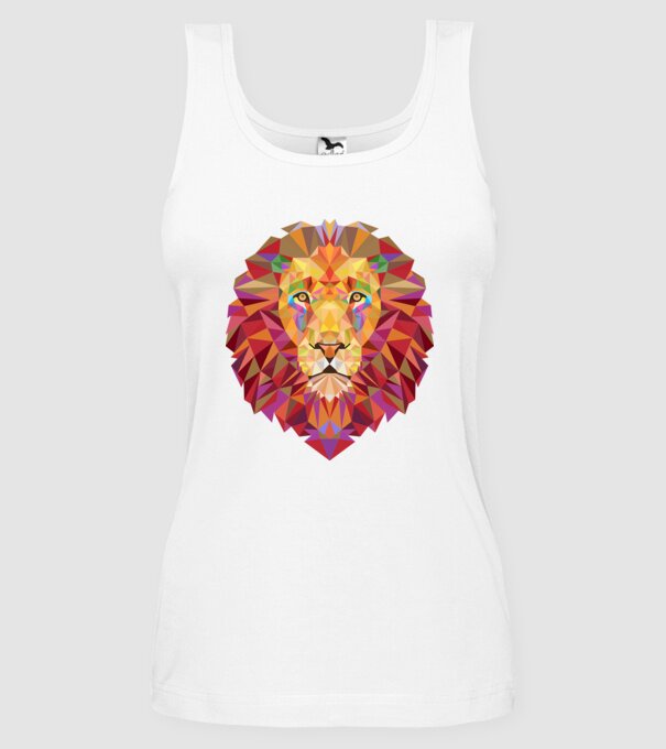 Leu design model alb pe tricou