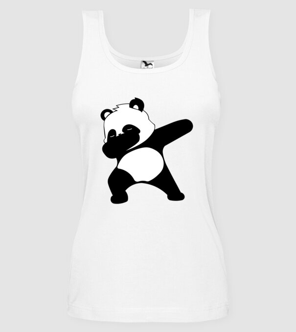 Panda DAB model alb pe tricou