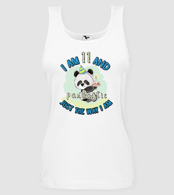 PANDASTIC 11 model alb pe tricou