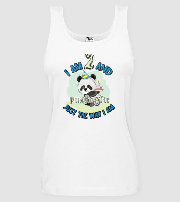PANDASTIC 2 model alb pe tricou