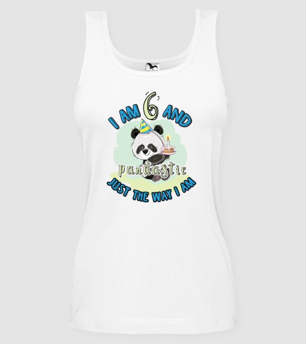 PANDASTIC 6 model alb pe tricou