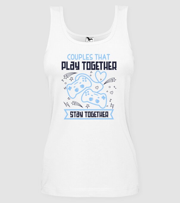 Play together model alb pe tricou