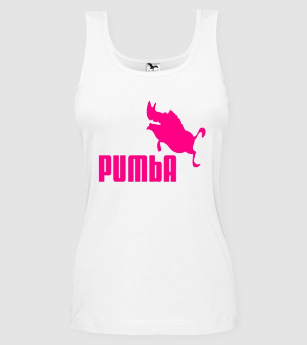 Pumba model alb pe tricou