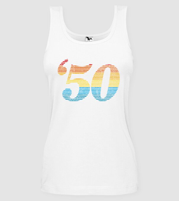 Retro Birthday 1950 model alb pe tricou