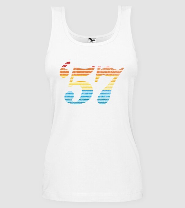 Retro Birthday 1957 model alb pe tricou