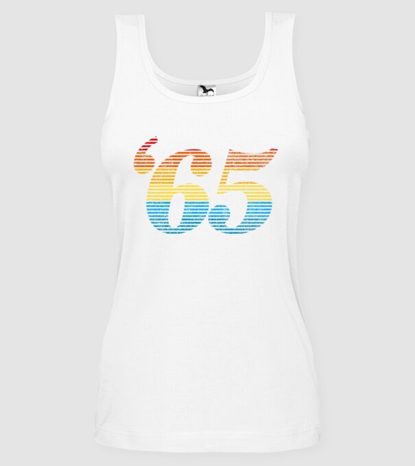Retro Birthday 1965 model alb pe tricou