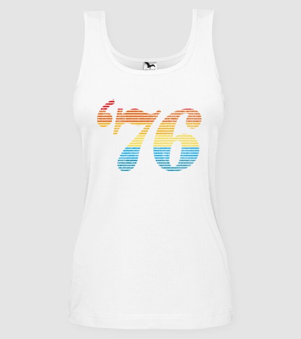 Retro Birthday 1976 model alb pe tricou