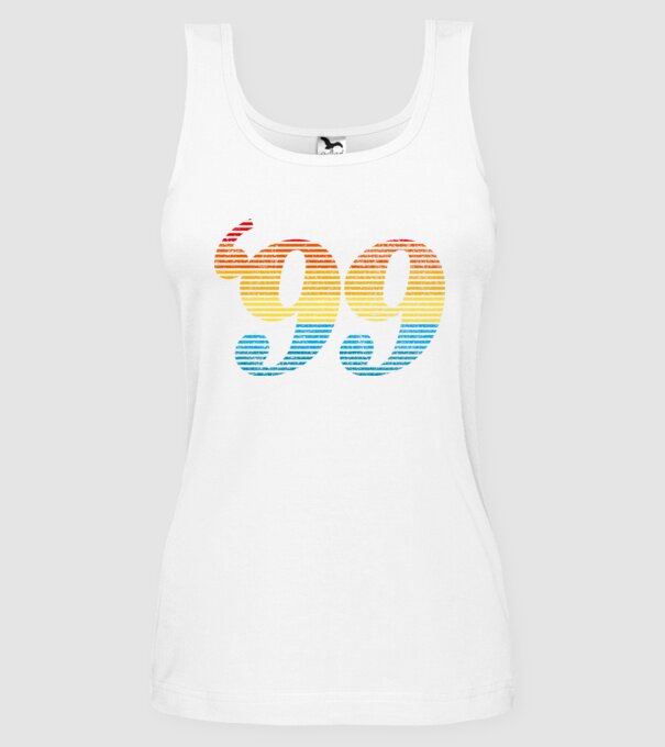 Retro Birthday 1999 model alb pe tricou