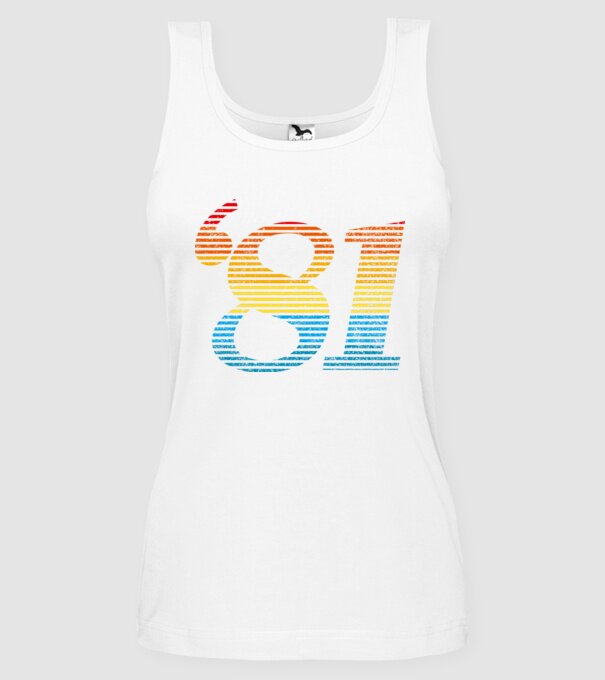 Retro Birthday 1981 model alb pe tricou