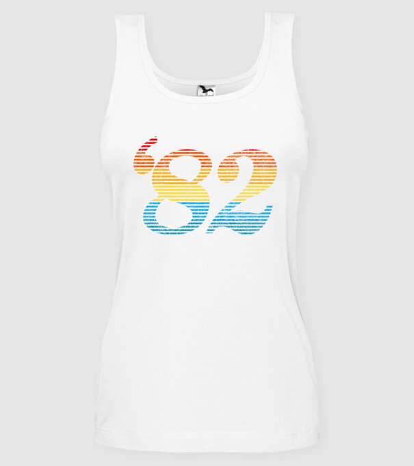 Retro Birthday 1982 model alb pe tricou
