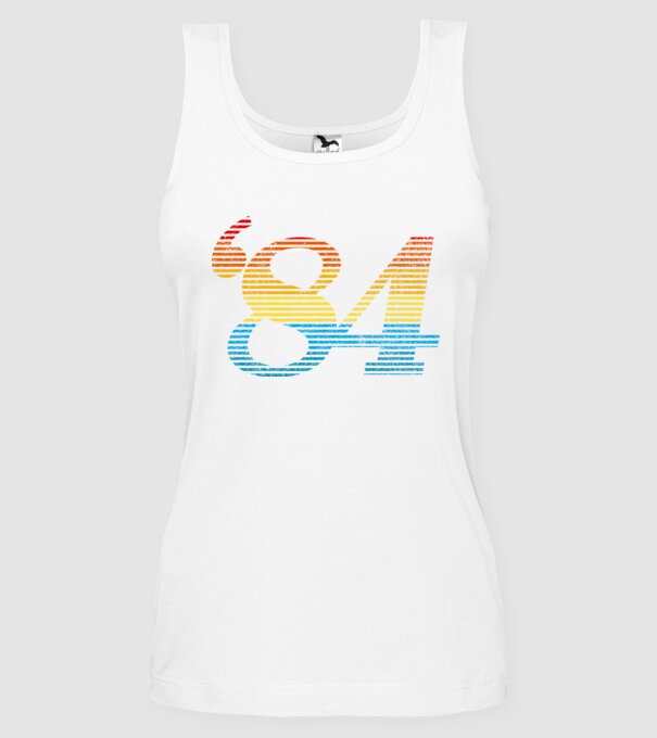Retro Birthday 1984 model alb pe tricou