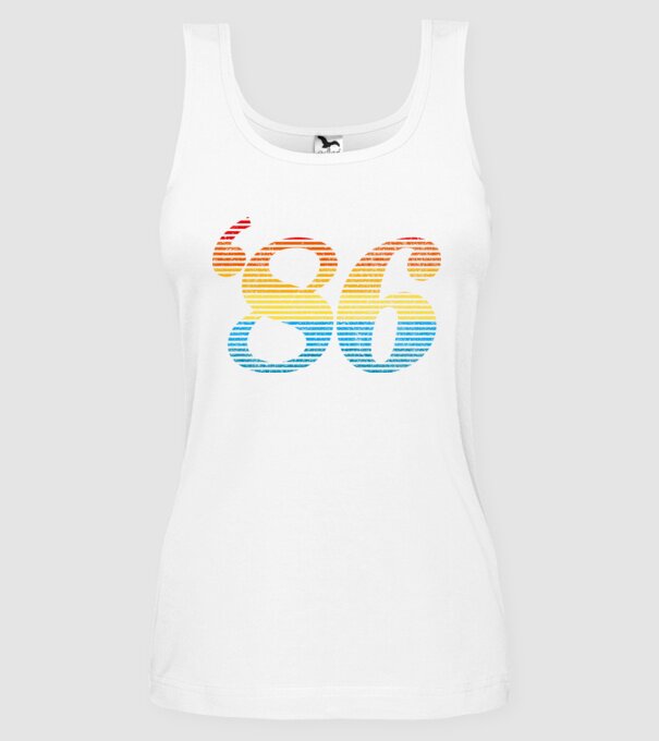 Retro Birthday 1986 model alb pe tricou