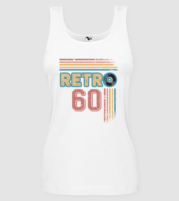 Retro 60 Birthday model alb pe tricou