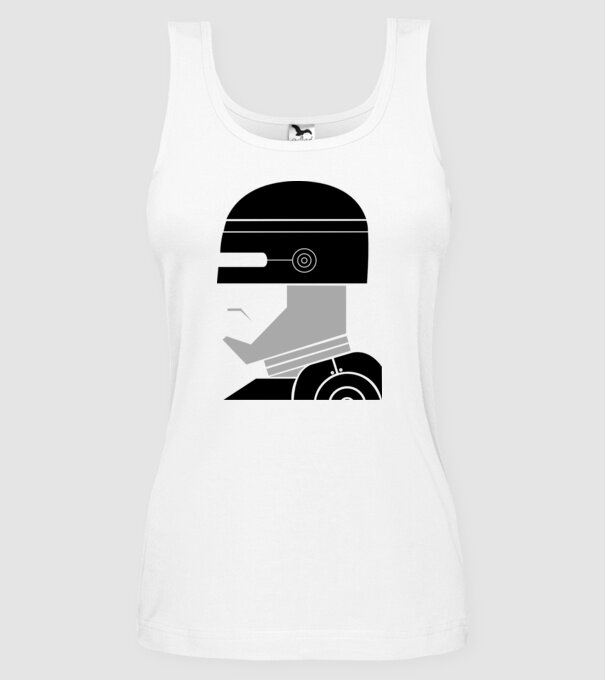 Robocop model alb pe tricou