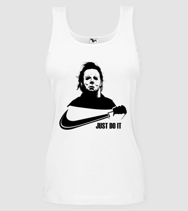 Serial killer model alb pe tricou