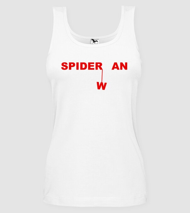 Spider wan model alb pe tricou