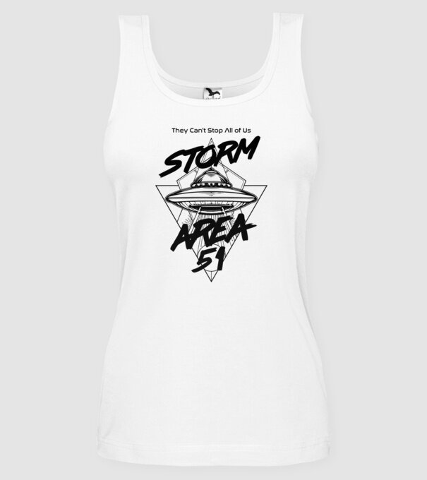 storm area ufo black model alb pe tricou