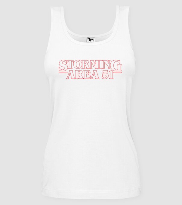 storming area 51 things outline model alb pe tricou