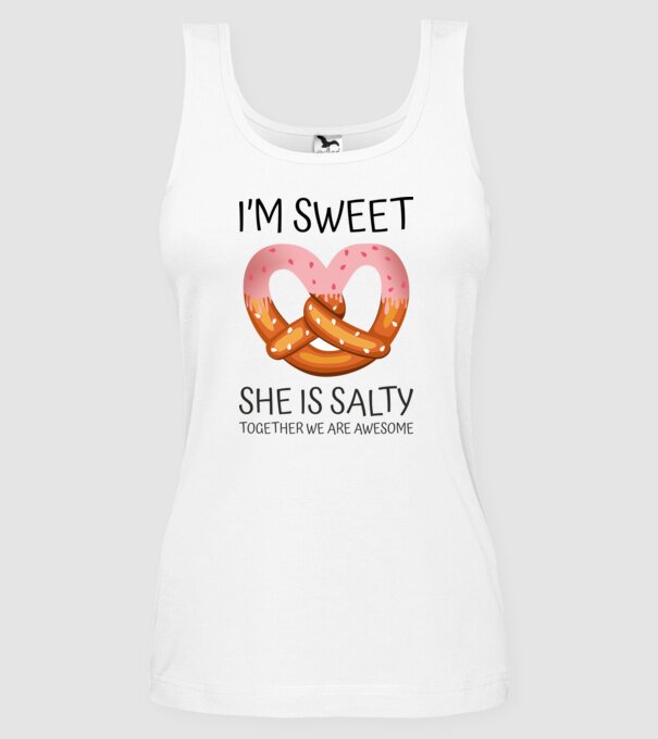 Sweet Friend model alb pe tricou
