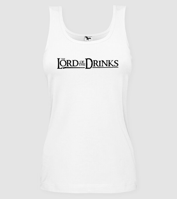 The Lord Of The Drinks model alb pe tricou