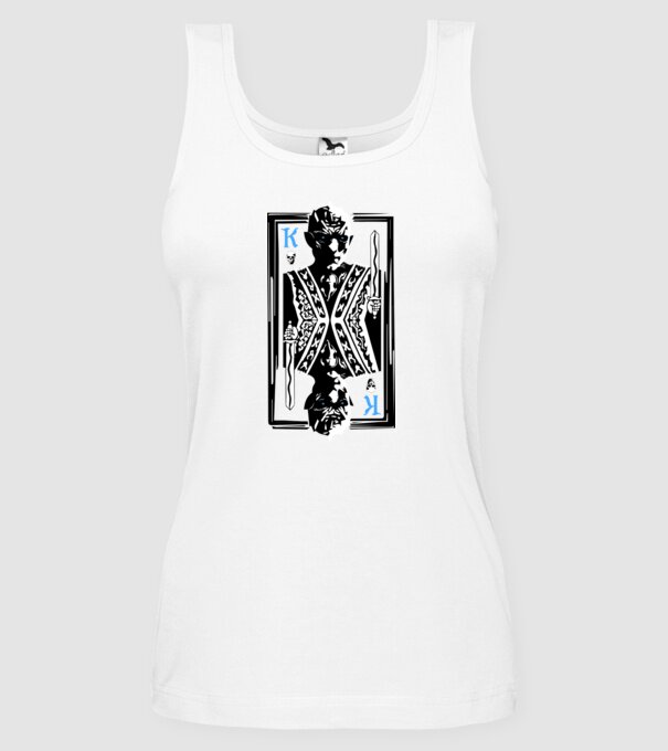 The Winter King model alb pe tricou