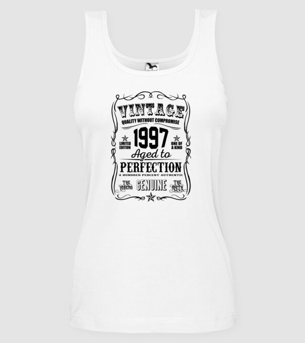 Vintage Perfection - 1997 model alb pe tricou